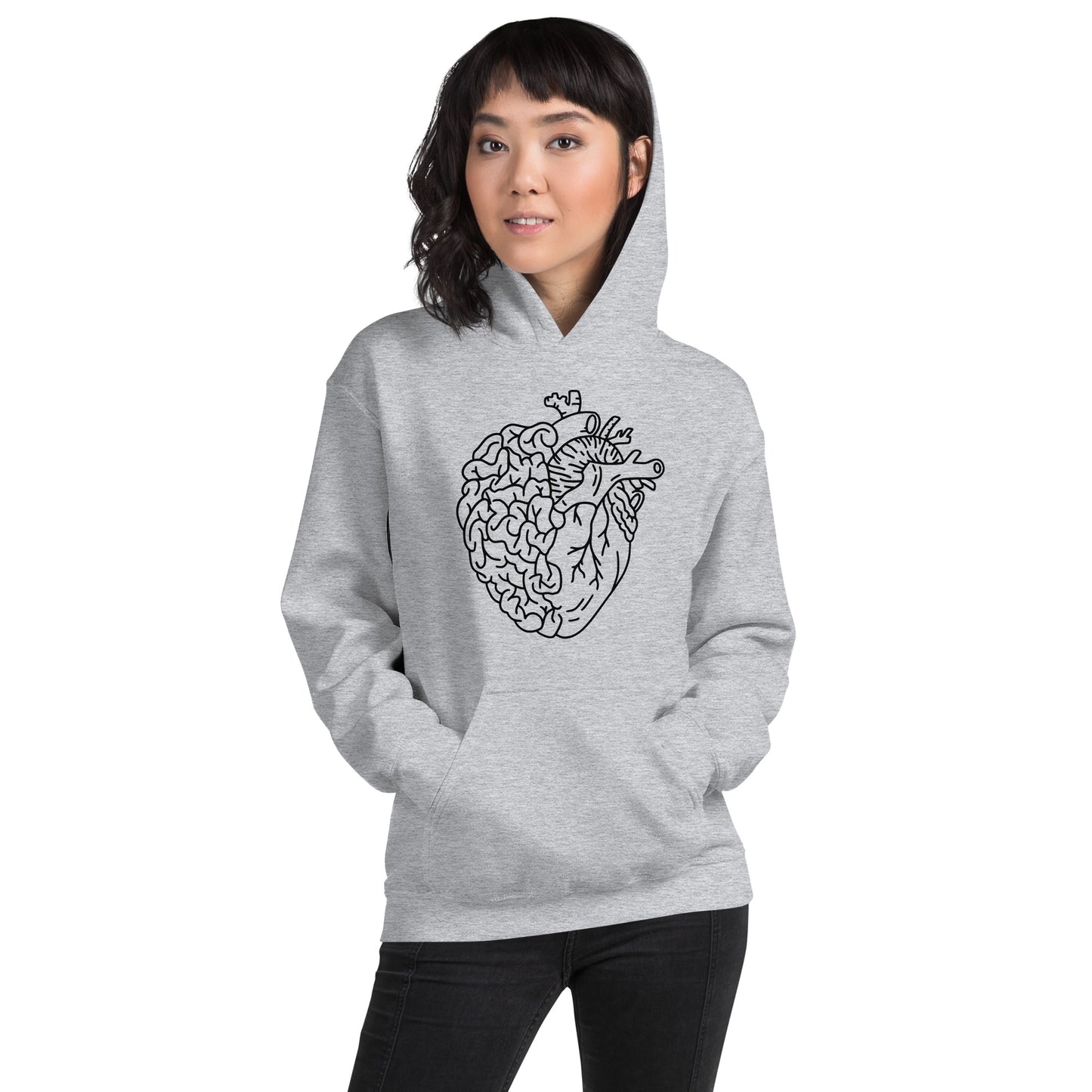 Cardiac & Neuro, Heart and Brain Hoodie