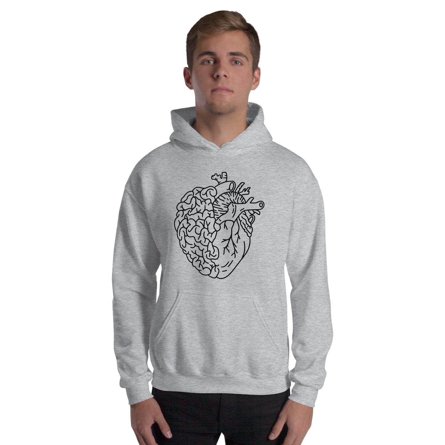 Cardiac & Neuro, Heart and Brain Hoodie