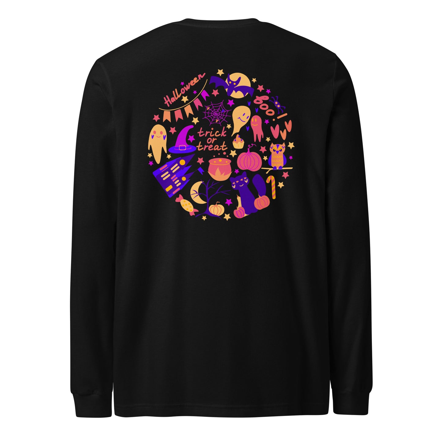 Purple Halloween Nurse Long Sleeve Tee