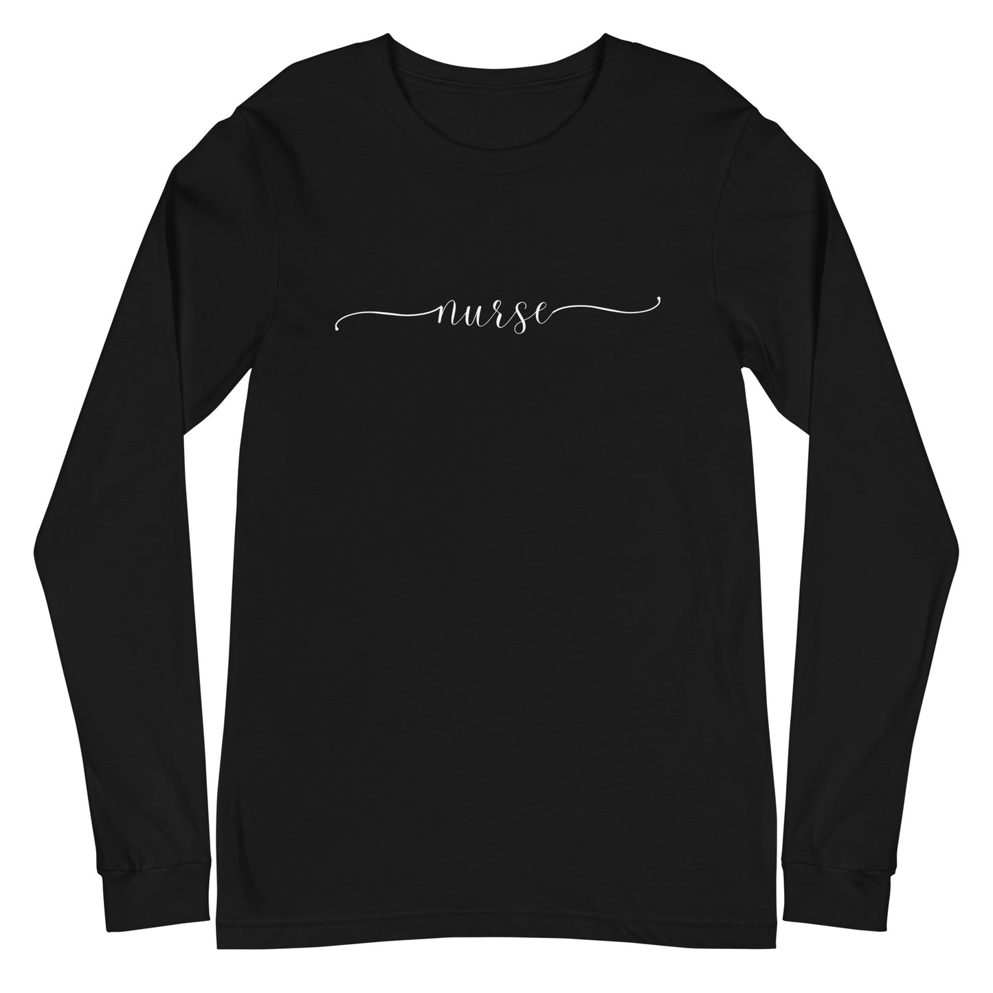 Cursive Nurse Long Sleeve Tee