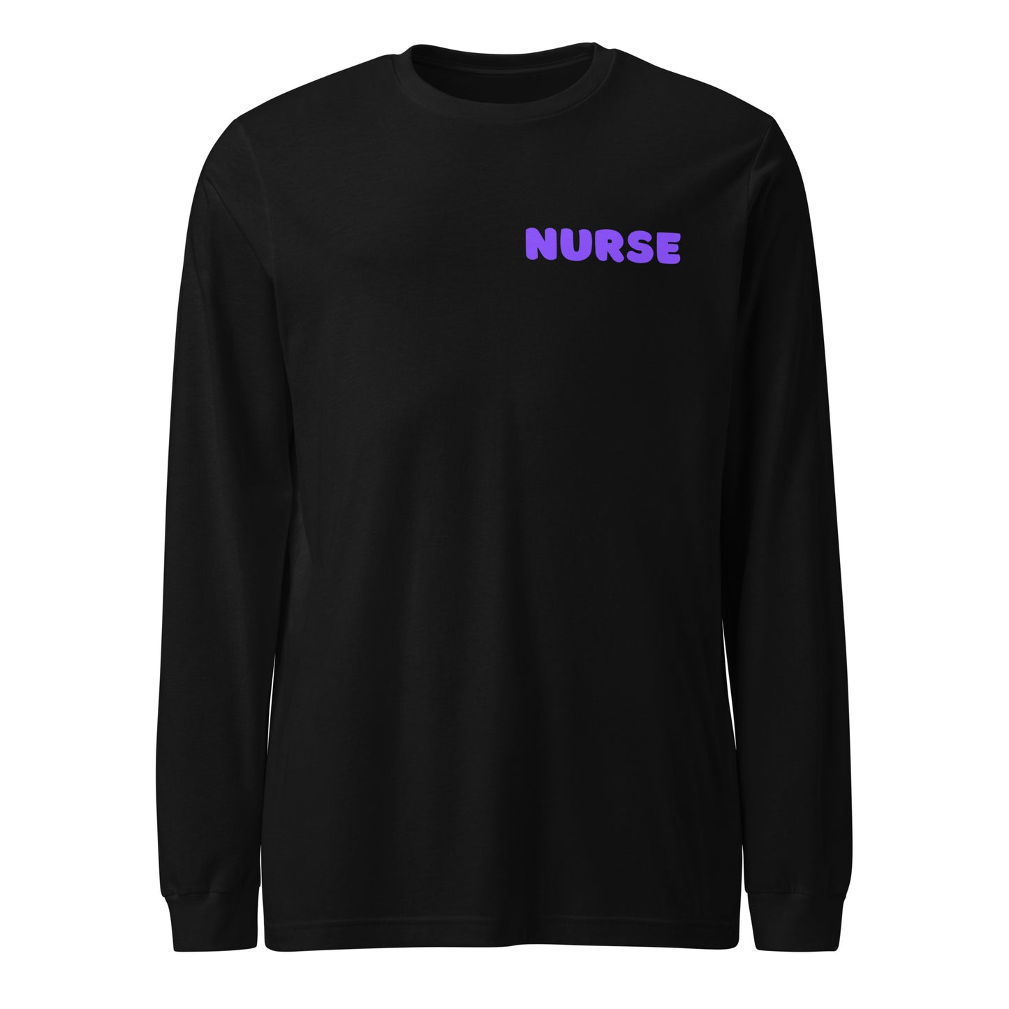 Purple Halloween Nurse Long Sleeve Tee