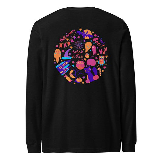 Pink Halloween Unisex Long Sleeve Tee