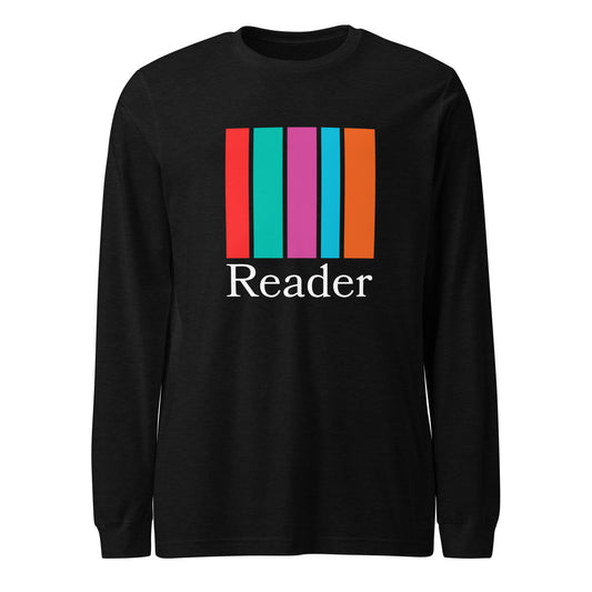 Book Spines Reader Long Sleeve Tee