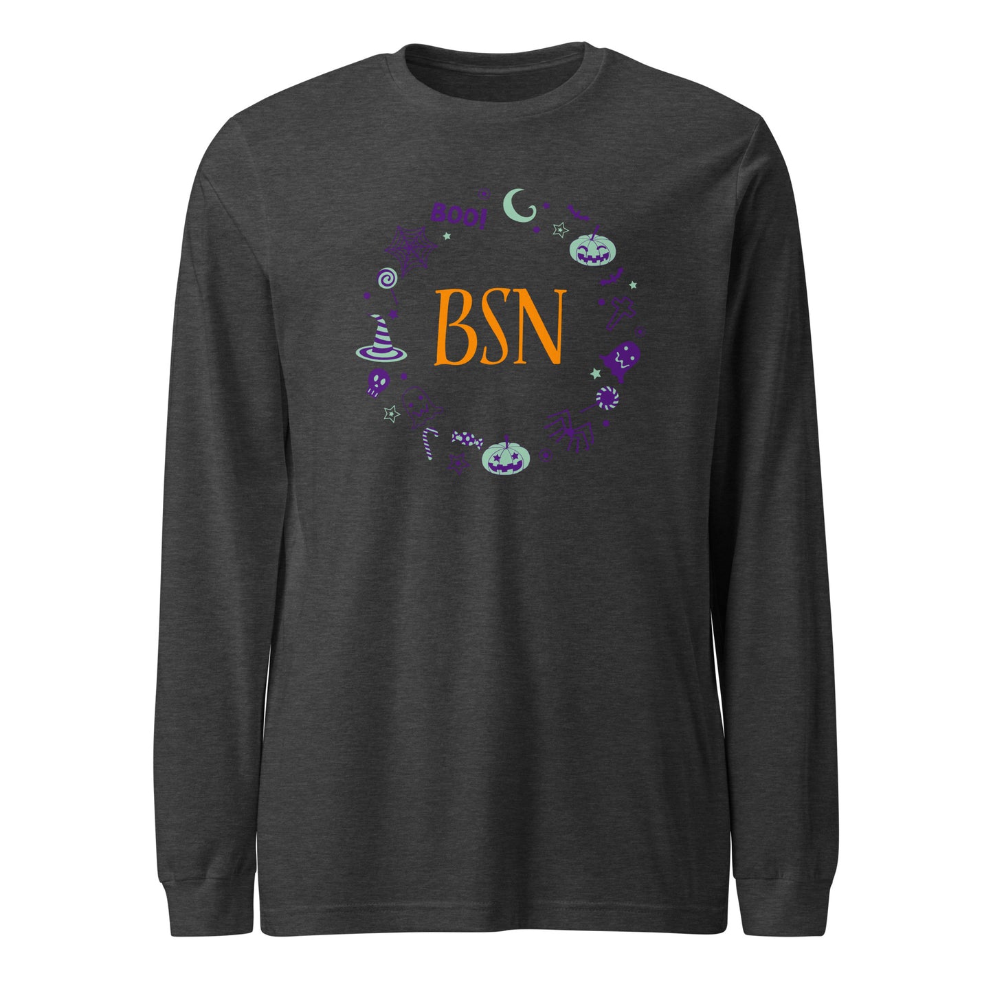 BSN Halloween Wreath Long Sleeve Tee