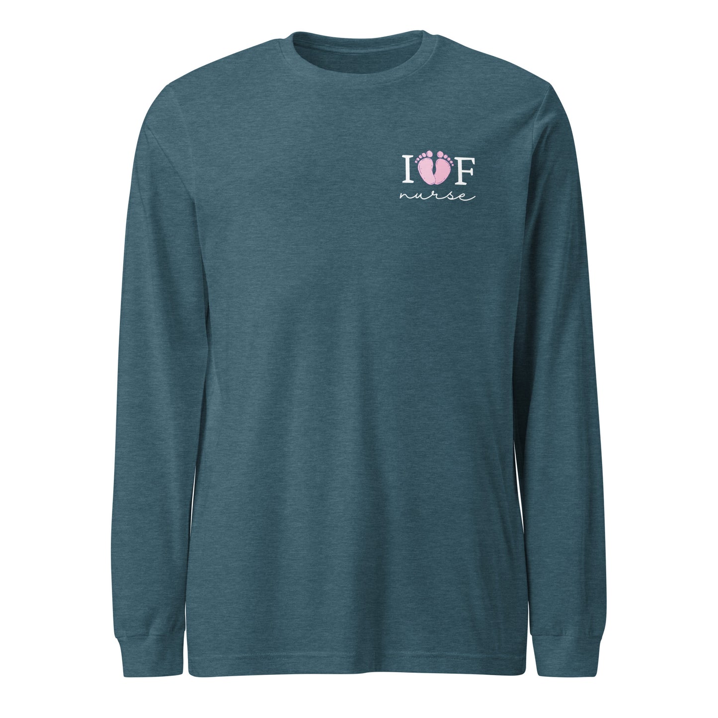 IVF Nurse Pink Feet Long Sleeve Tee