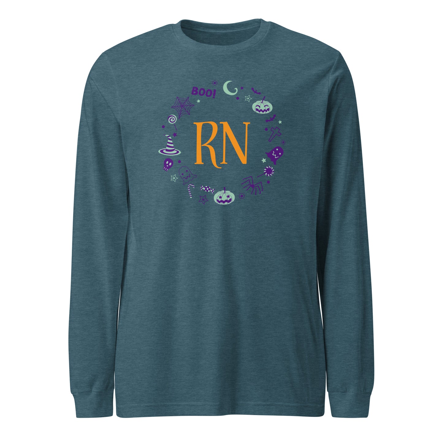 RN Halloween Wreath Long Sleeve Tee