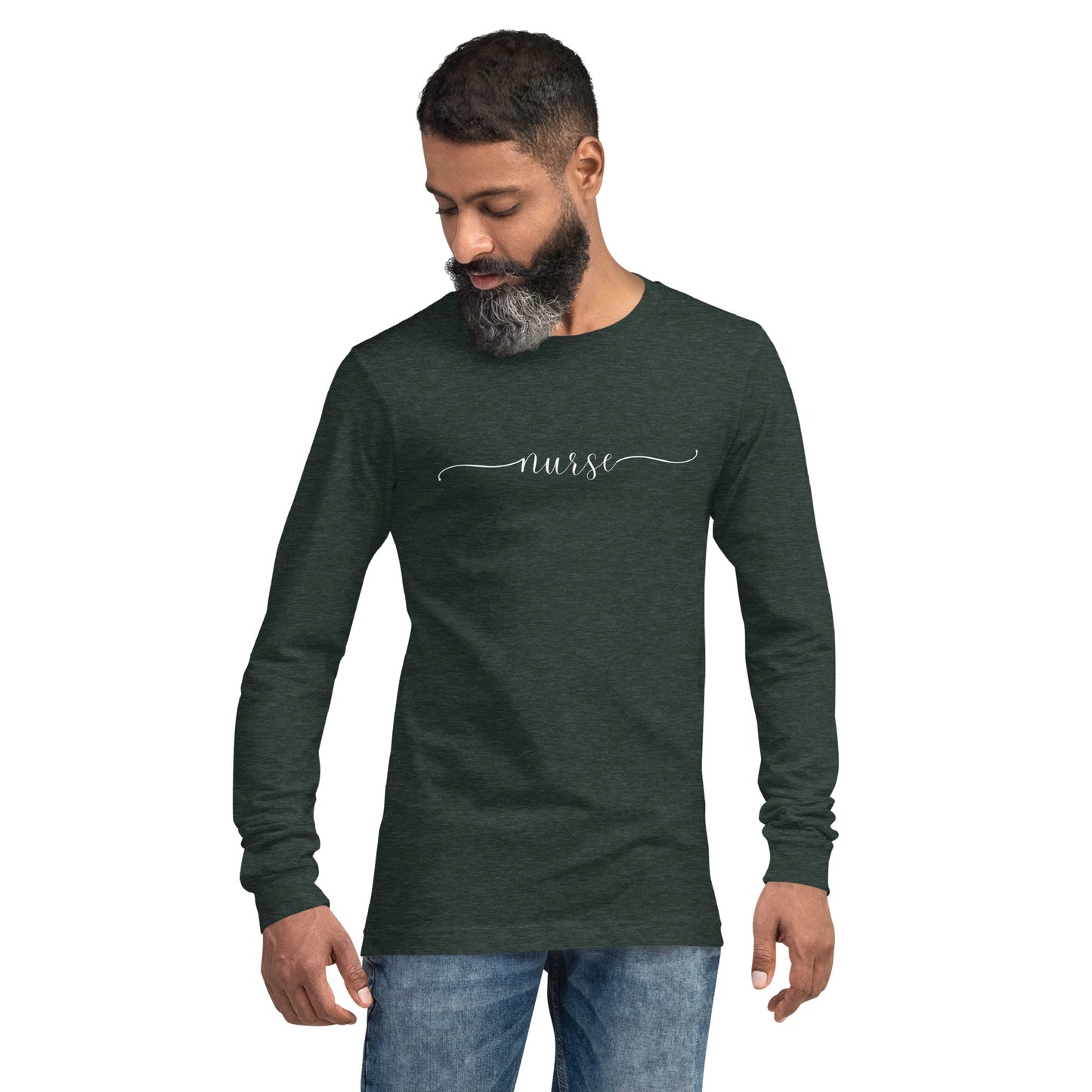 Cursive Nurse Long Sleeve Tee