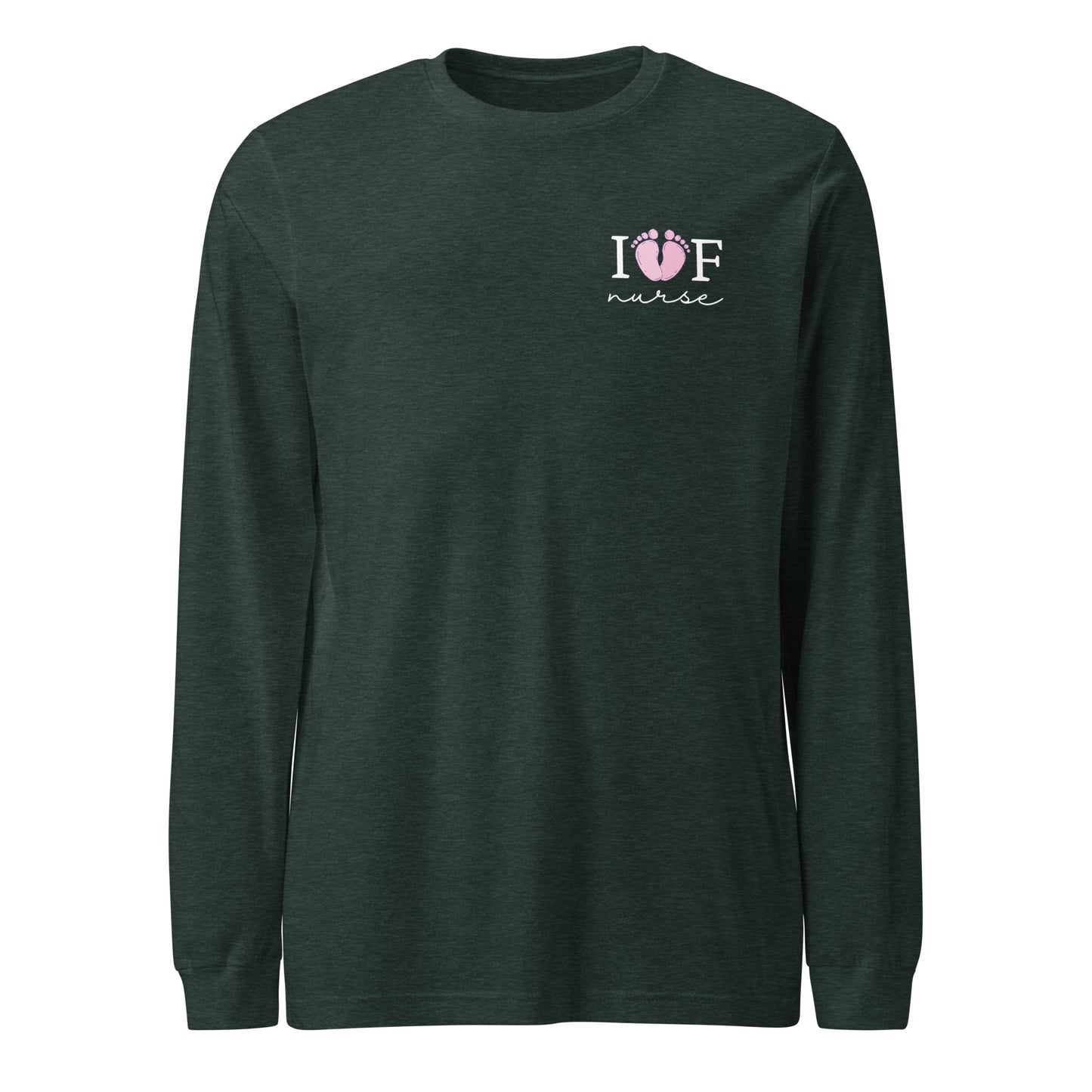 IVF Nurse Pink Feet Long Sleeve Tee