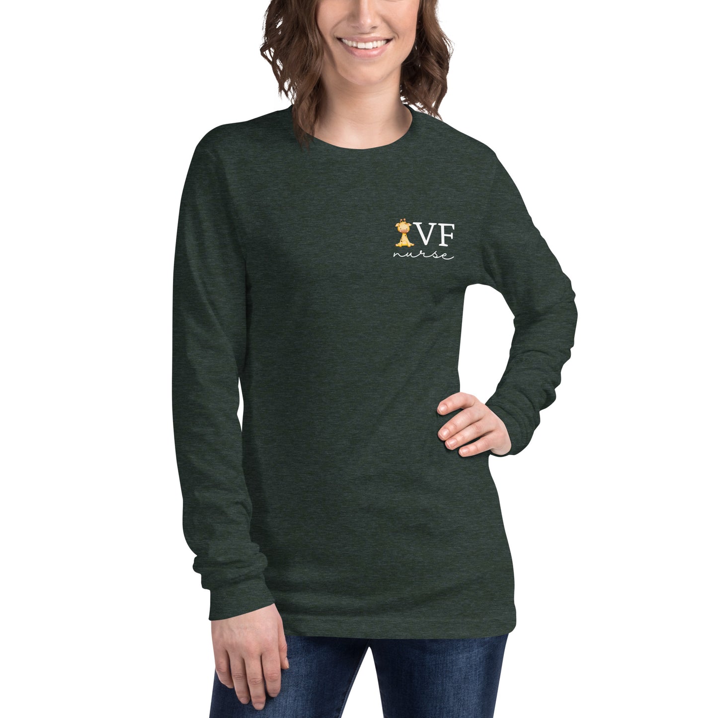 IVF Nurse Cute Animal Long Sleeve Tee