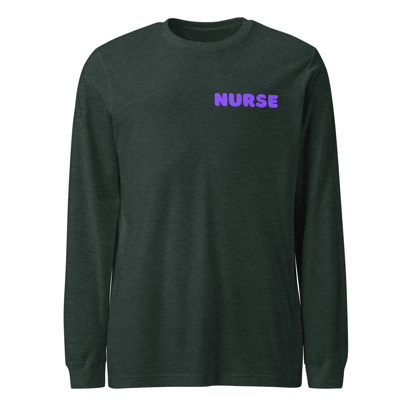 Purple Halloween Nurse Long Sleeve Tee