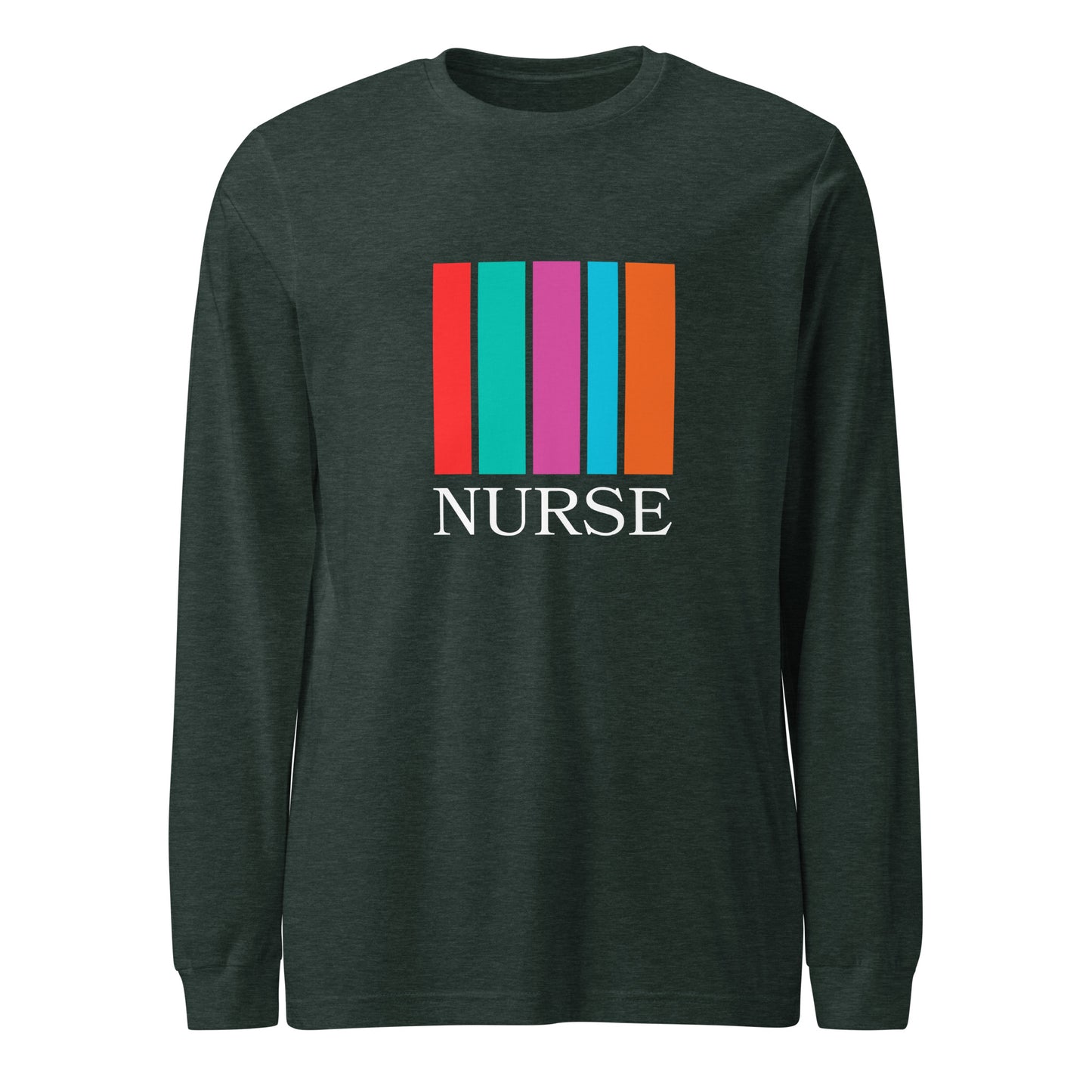 Book Spines Nurse Long Sleeve Tee