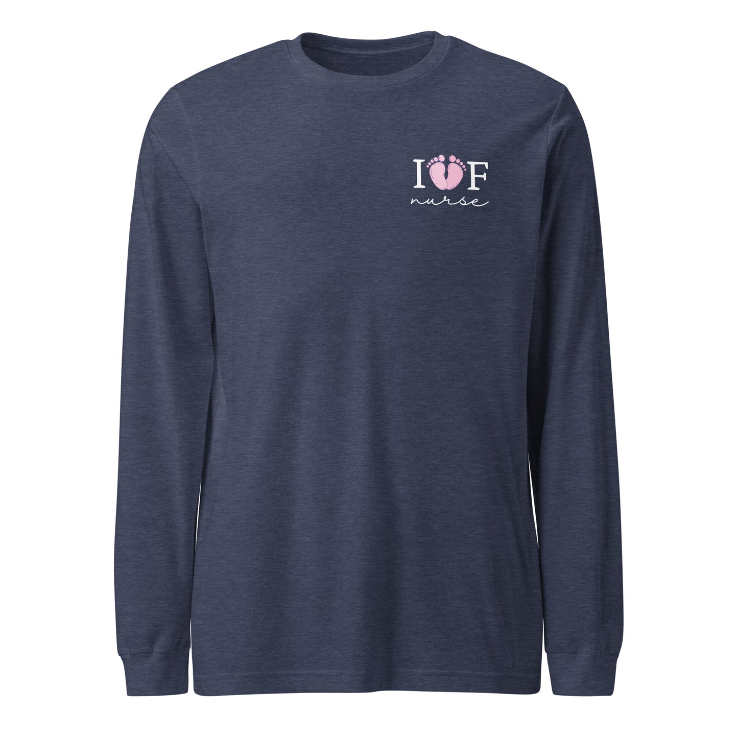 IVF Nurse Pink Feet Long Sleeve Tee