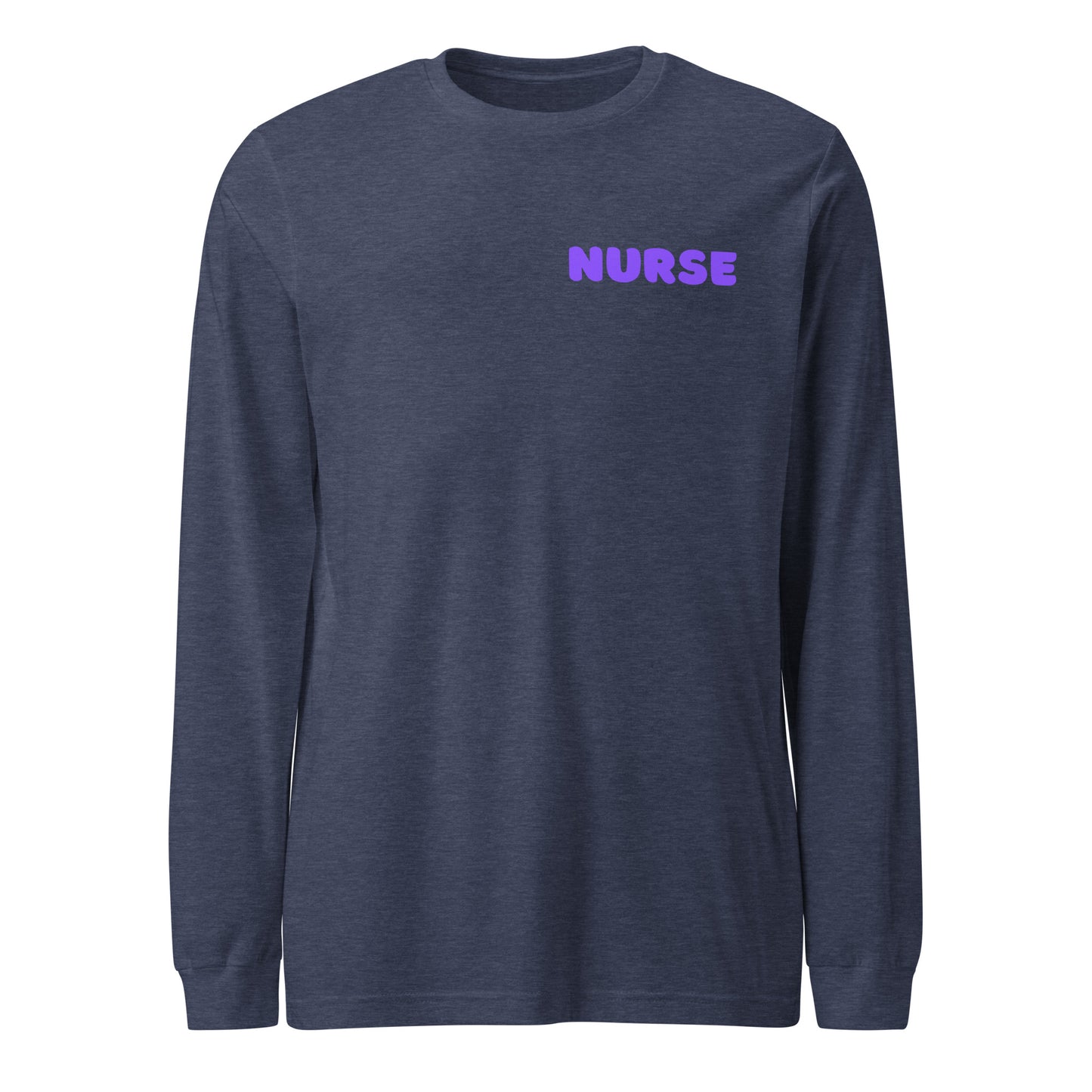 Purple Halloween Nurse Long Sleeve Tee