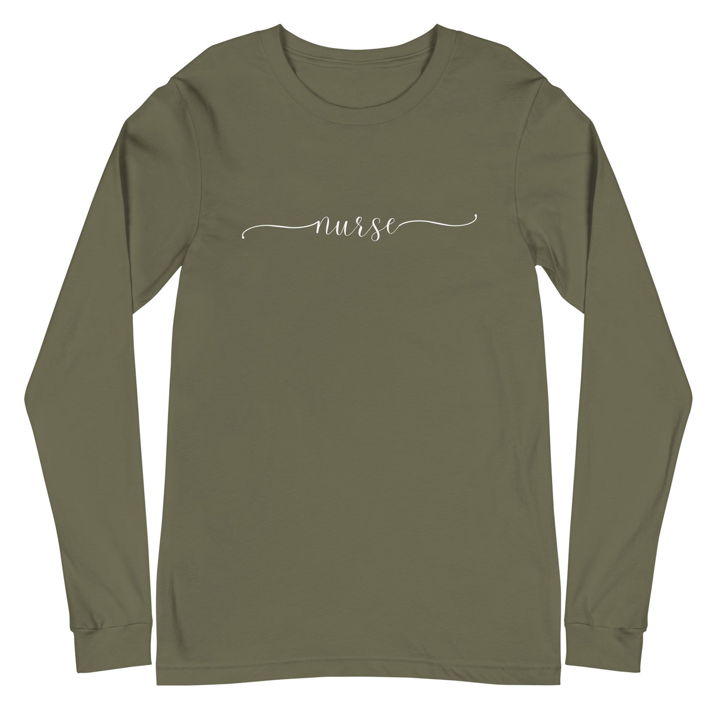 Cursive Nurse Long Sleeve Tee