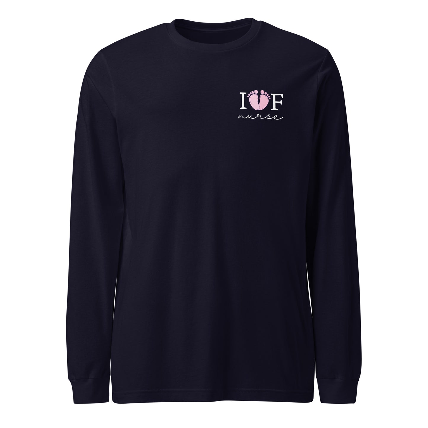 IVF Nurse Pink Feet Long Sleeve Tee