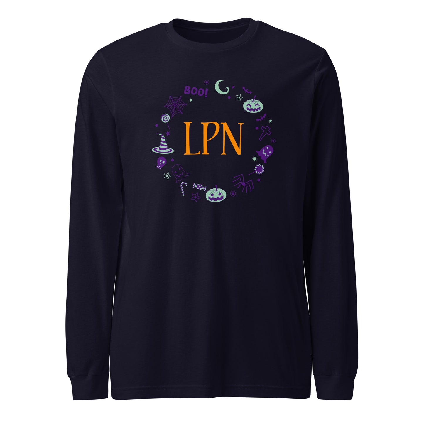 LPN Halloween Wreath Long Sleeve Tee