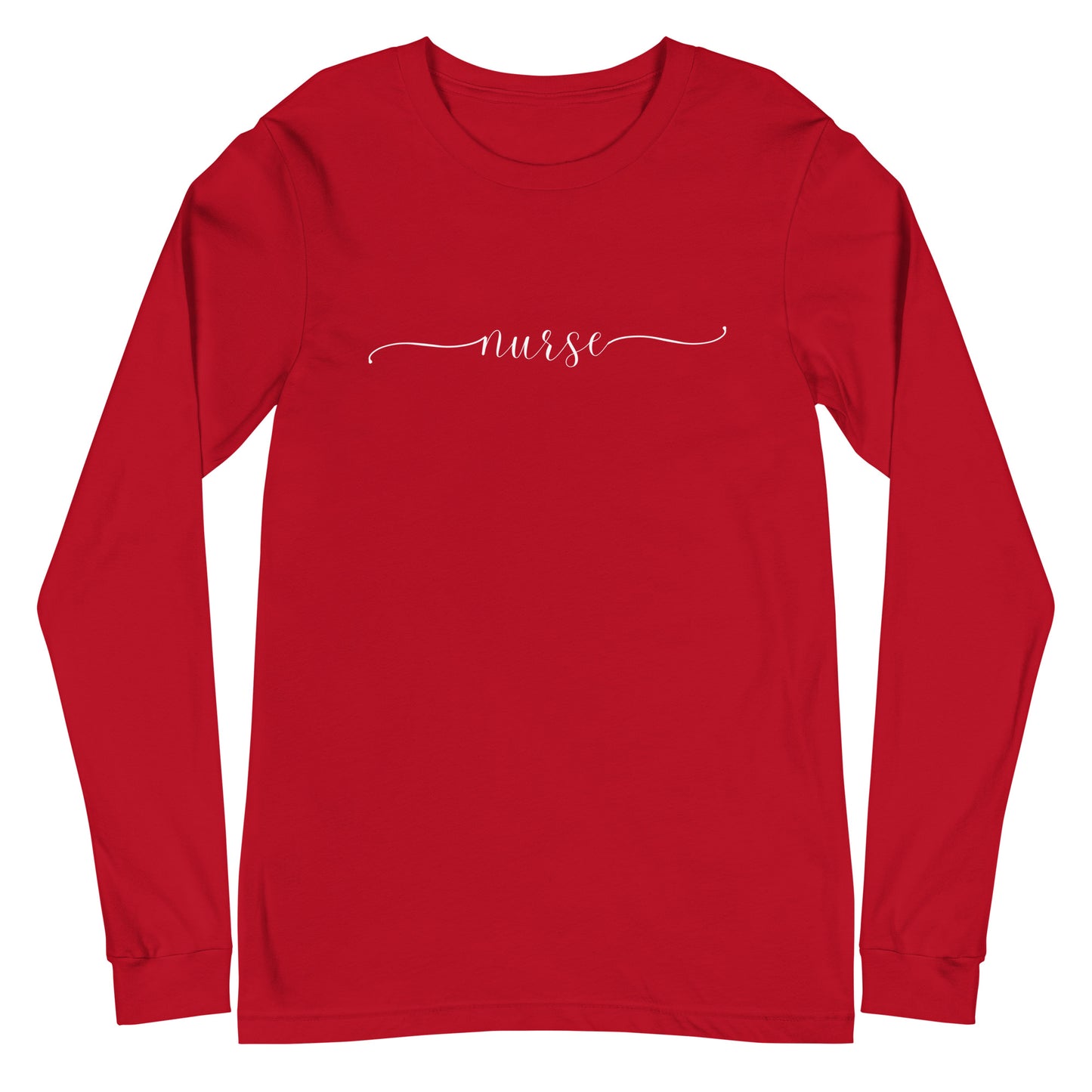 Cursive Nurse Long Sleeve Tee