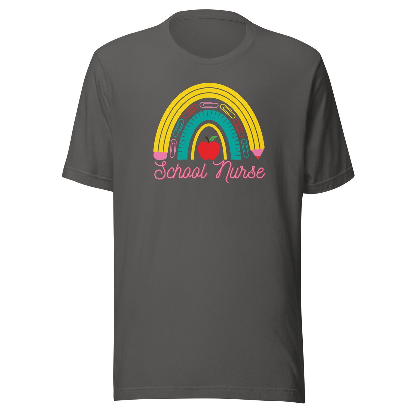 School Nurse Rainbow t-shirt