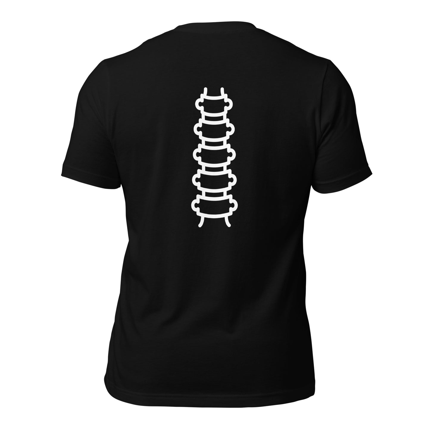 Ortho Spine on Back White Print T-Shirt