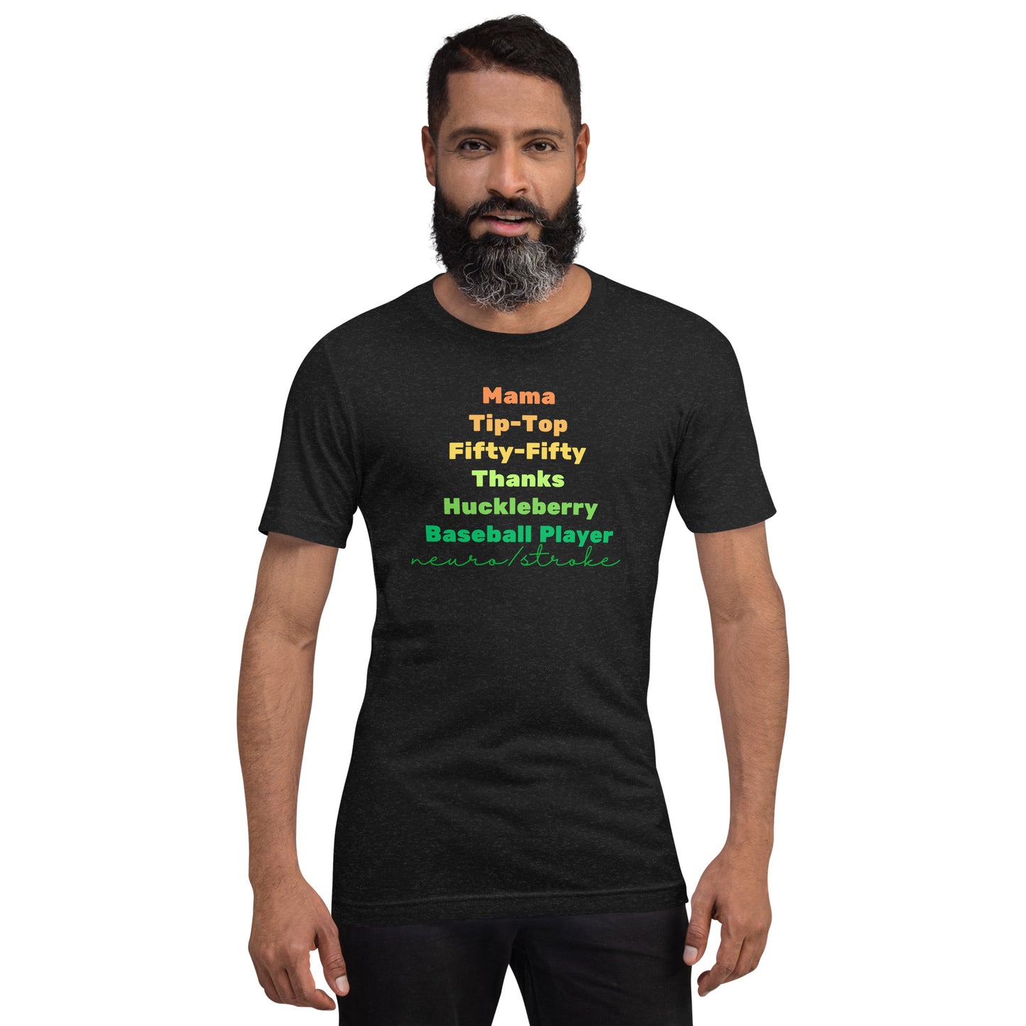 Neuro Stroke scale words t-shirt