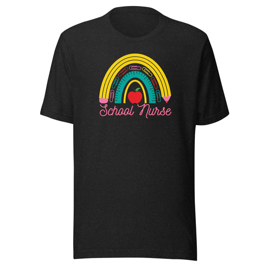 School Nurse Rainbow t-shirt