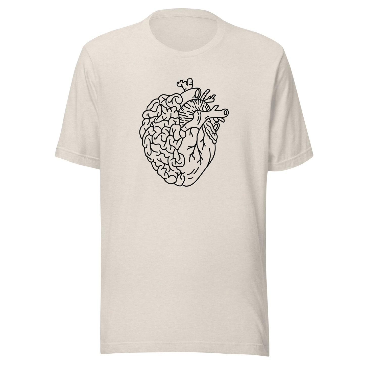 Brain Heart Unisex t-shirt