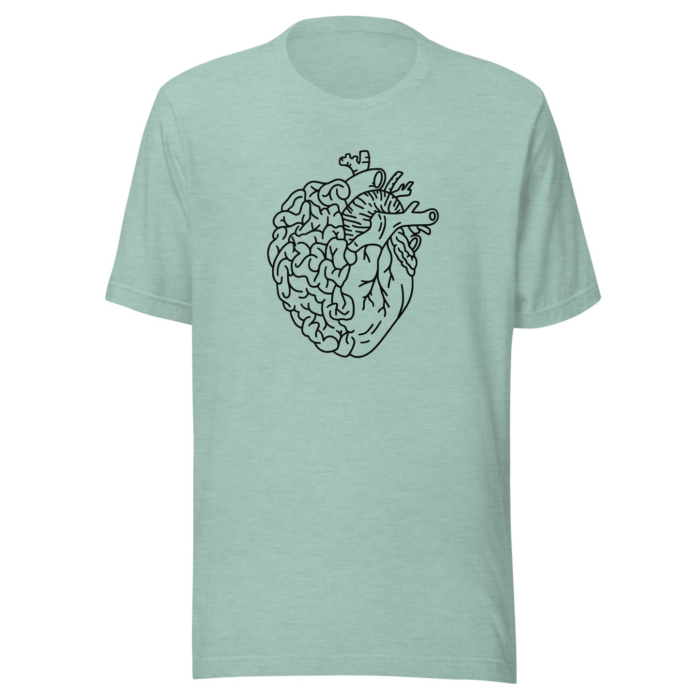 Brain Heart Unisex t-shirt