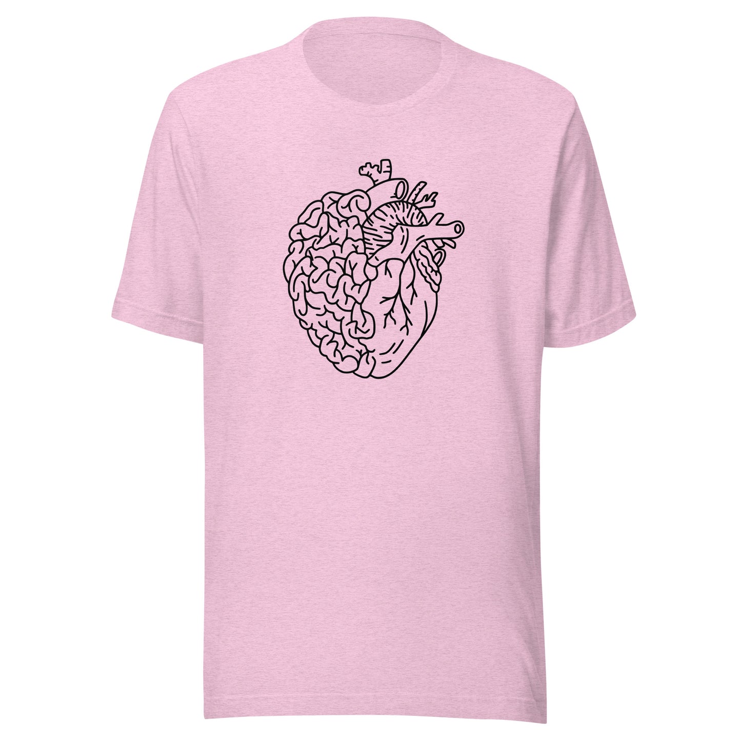 Brain Heart Unisex t-shirt