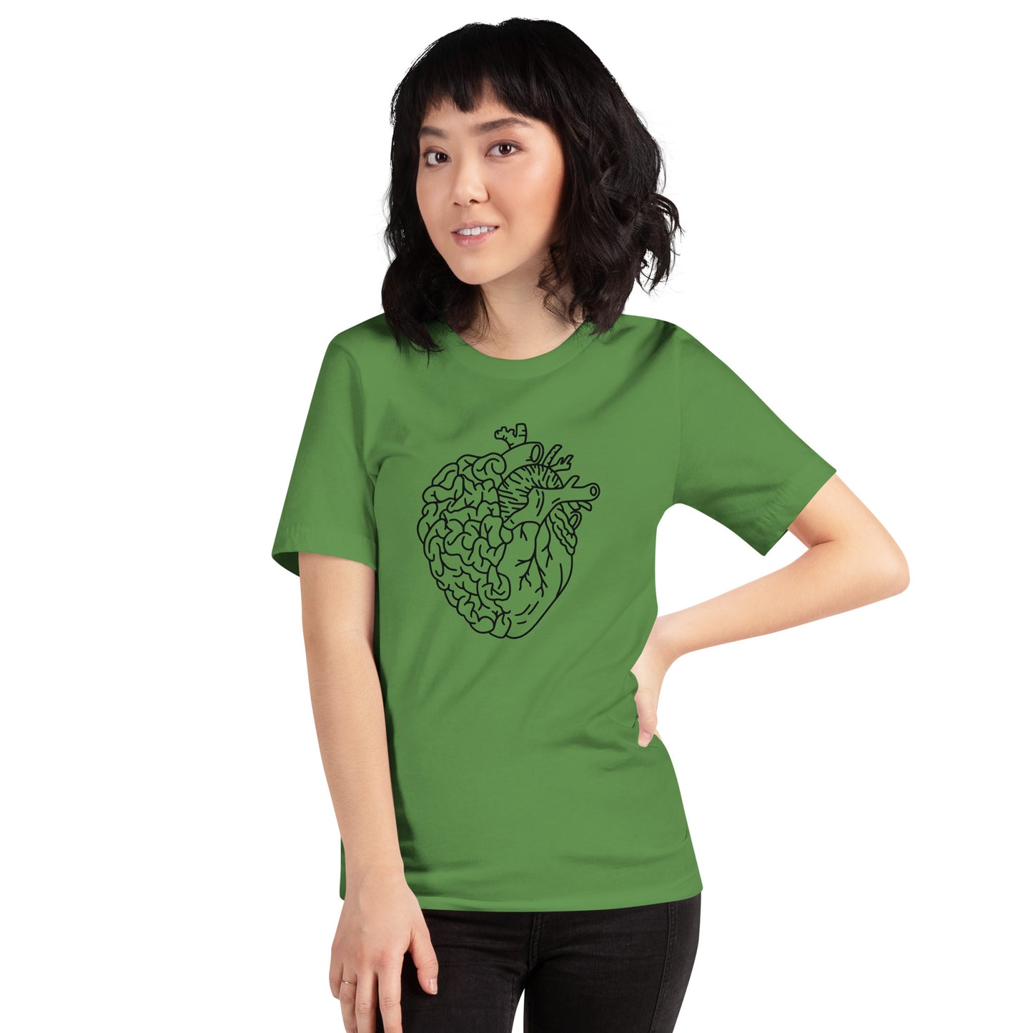 Brain Heart Unisex t-shirt