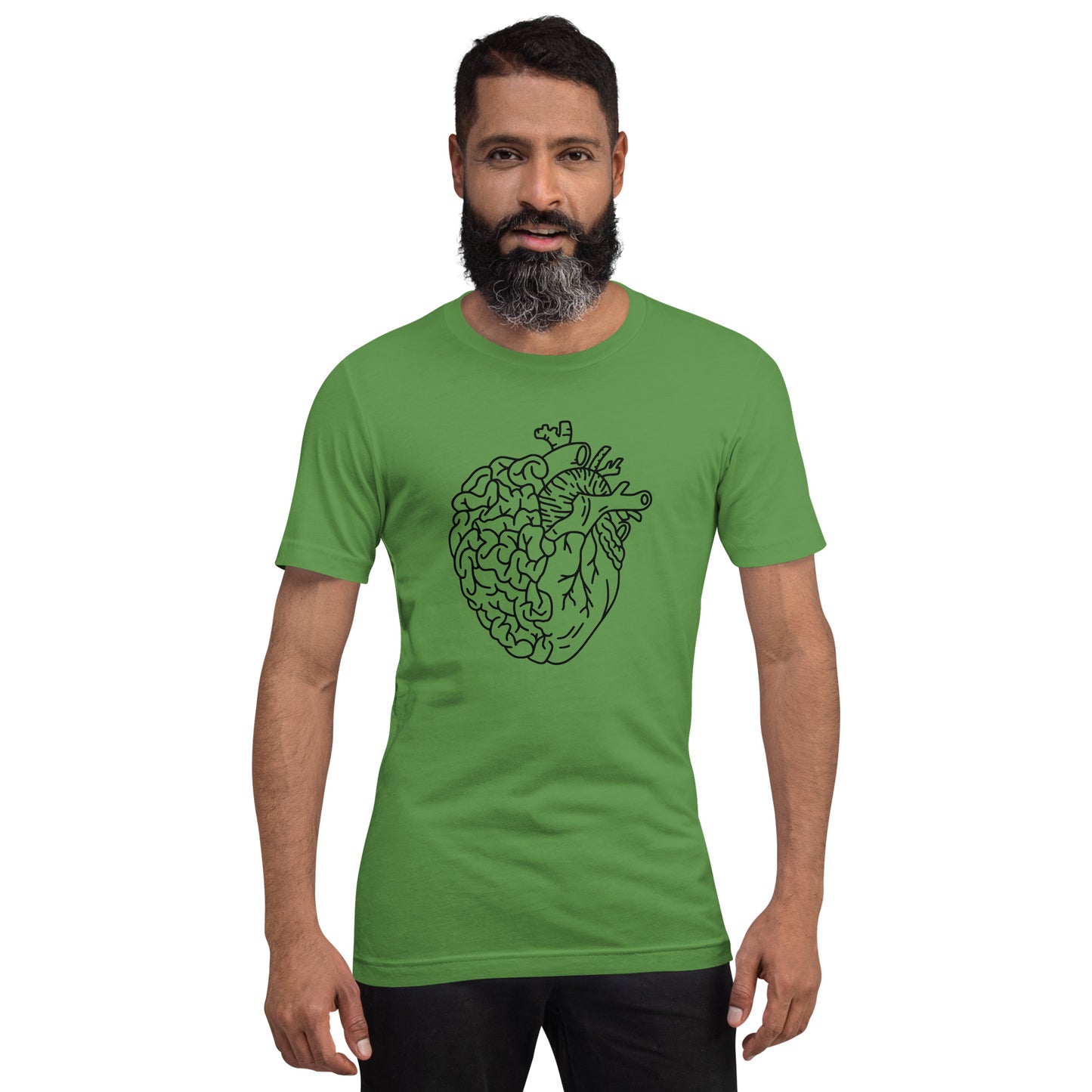 Brain Heart Unisex t-shirt