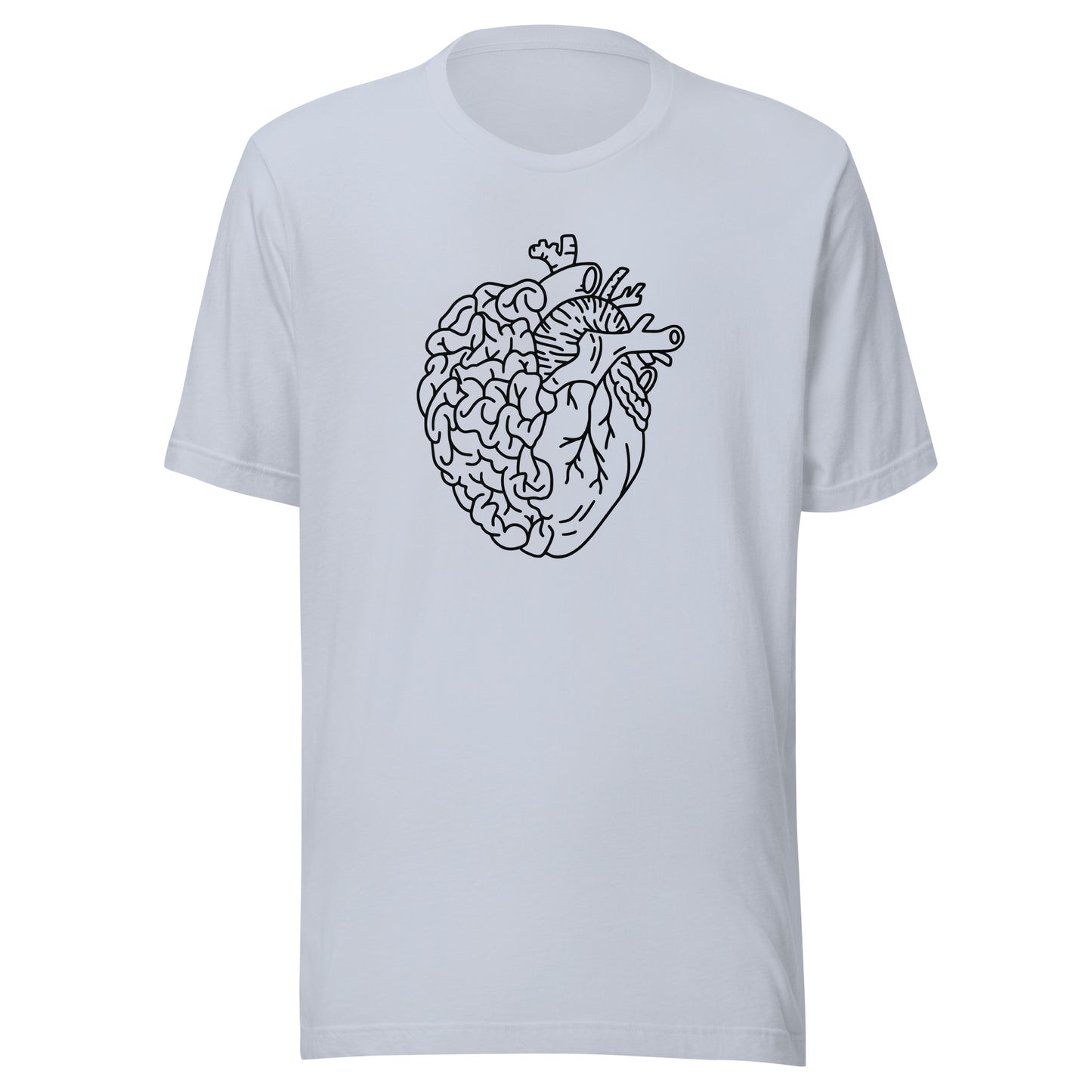 Brain Heart Unisex t-shirt