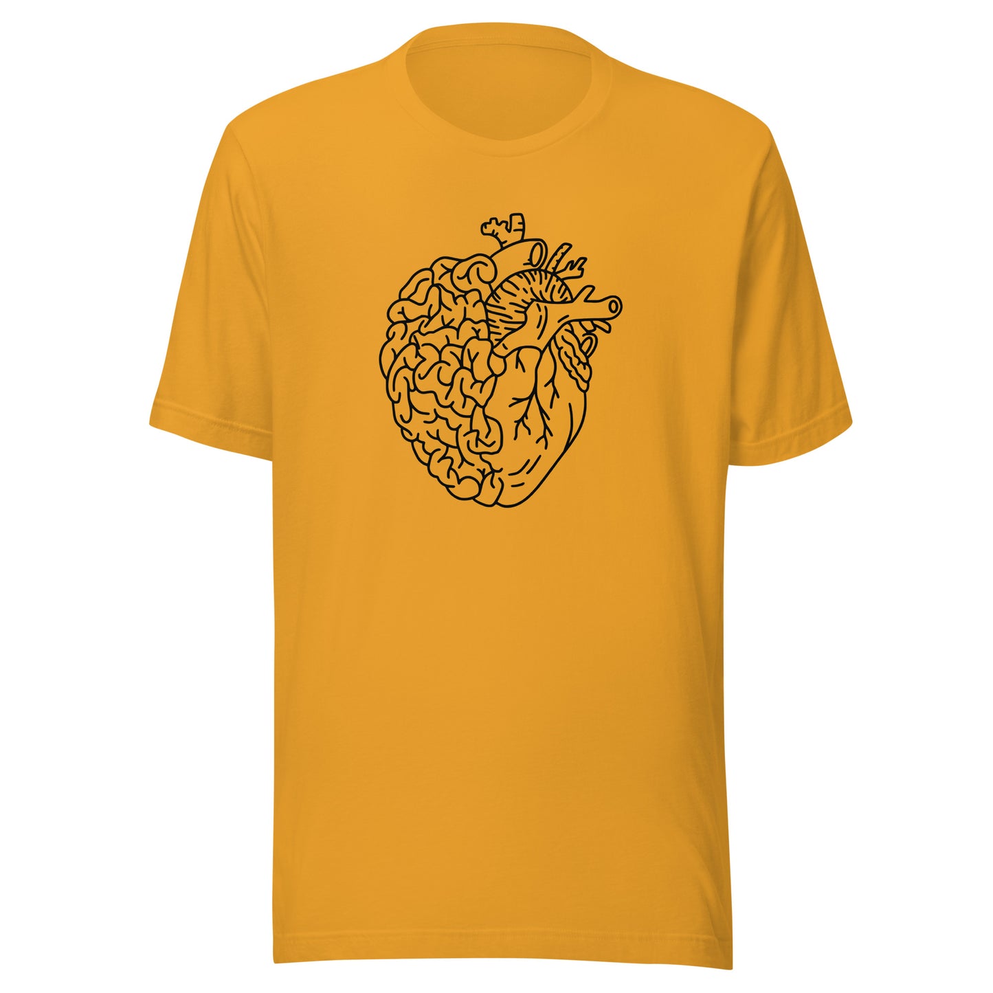 Brain Heart Unisex t-shirt