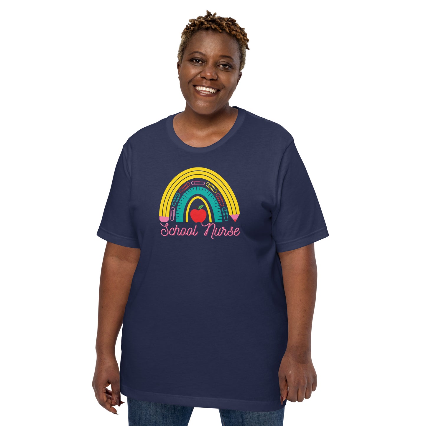 School Nurse Rainbow t-shirt