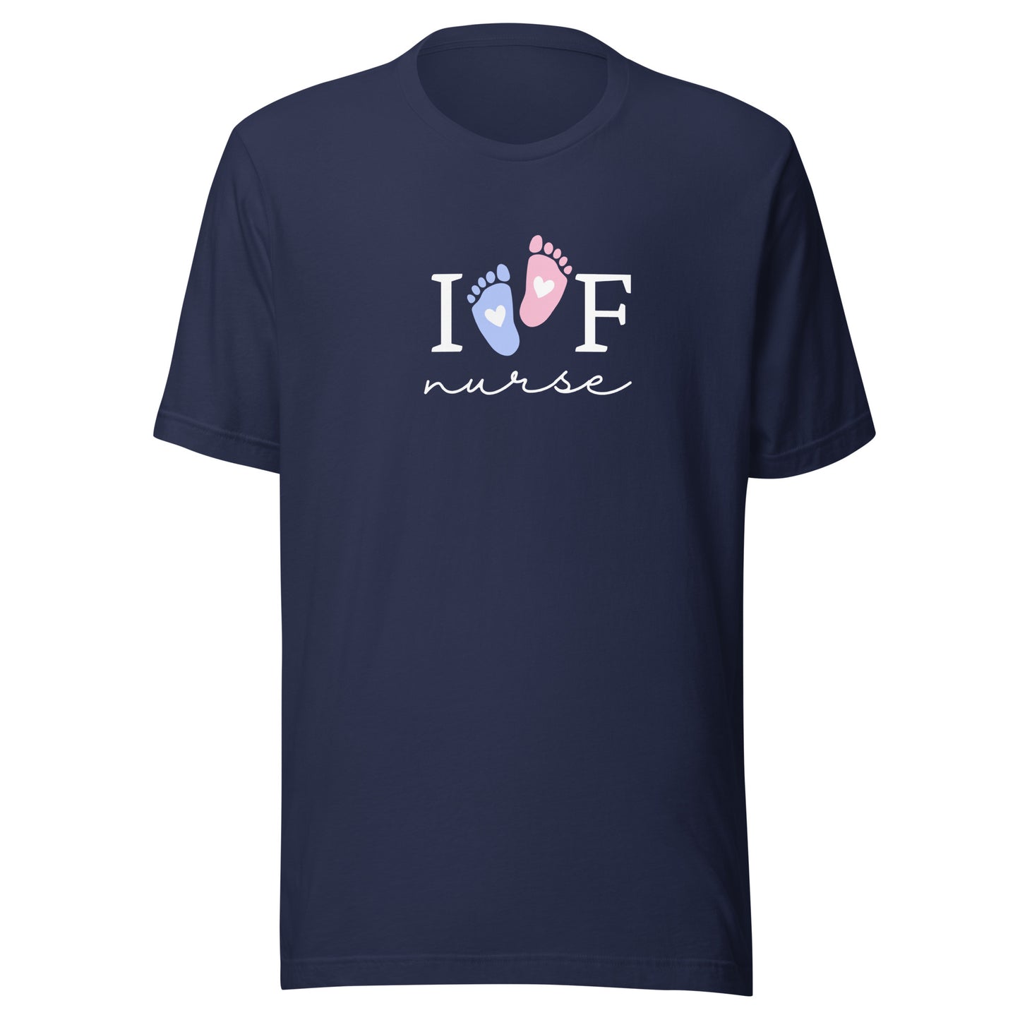 IVF Nurse Pink and Blue Feet t-shirt