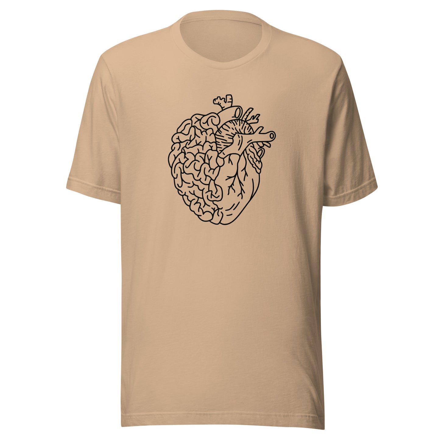 Brain Heart Unisex t-shirt