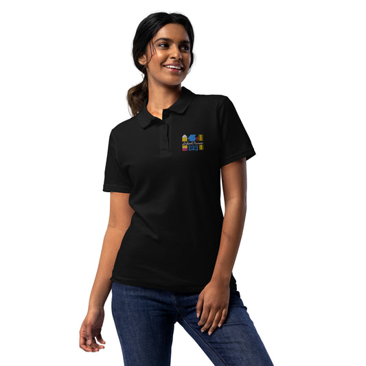 School Nurse Chalk Women’s pique polo shirt