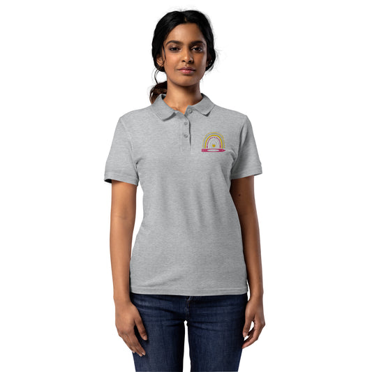 School Nurse Crayon Women’s pique polo shirt